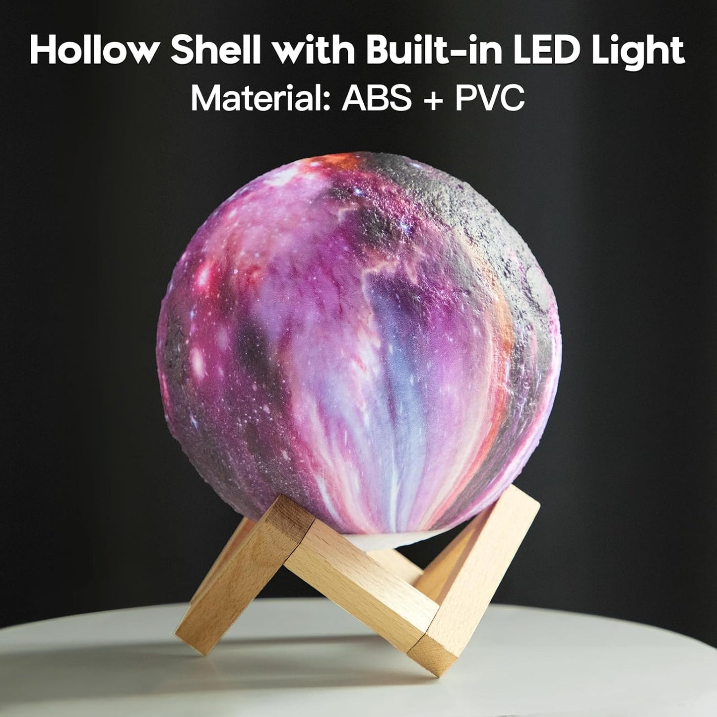 Moon Lamp Galaxy Lamp 5.9 Inch 16 Colors LED 3D Moon Light, Remote & Touch Control Moon Night Light Gifts for Girls Boys Kids Women Birthday