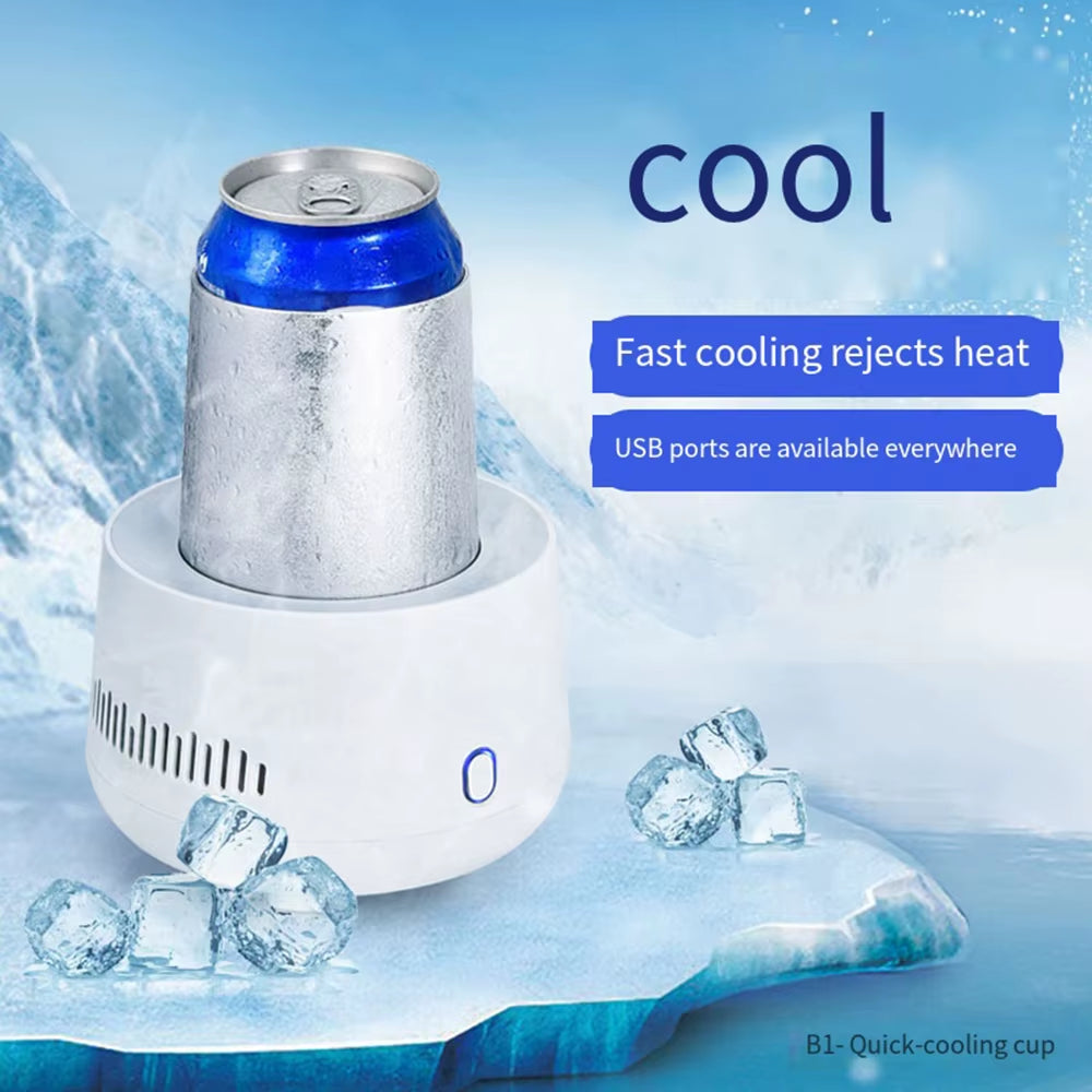 Portable Mini Refrigeration Electric Fridge Cooler USB Cooling Cup for Drink Food Beer Wine Beverage Car Home Fruit 미니냉장고 아이스박스